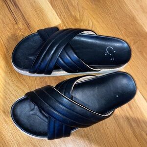 Women's Black Slide Sandals